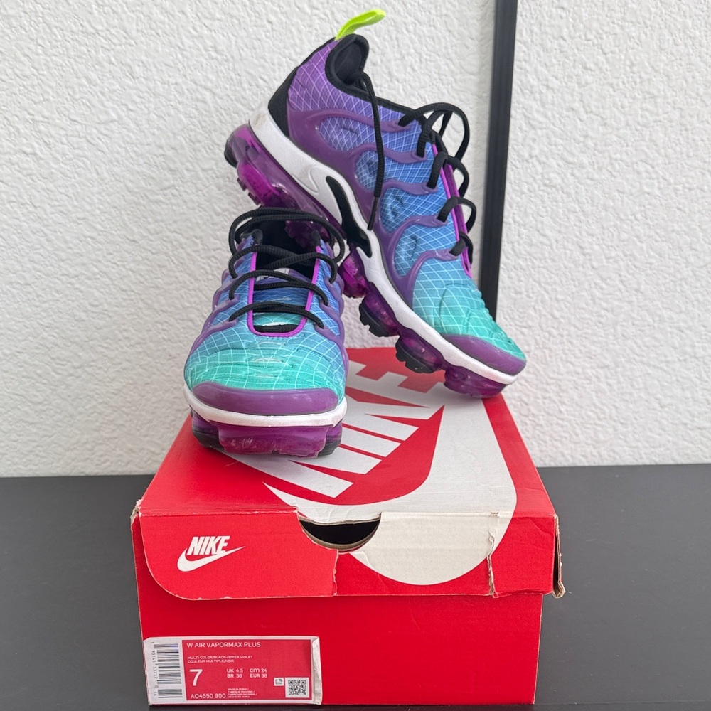 Nike Air VaporMax Plus Purple Blue Athletic Shoes